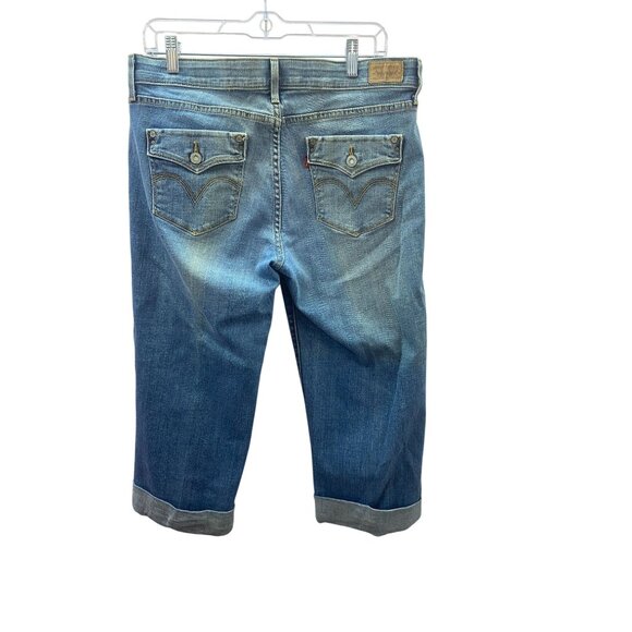 Levi's "The Original Jean" 525 Perfect Waist Women's Size 12 Cuffed Hem Jeans - Picture 2 of 14